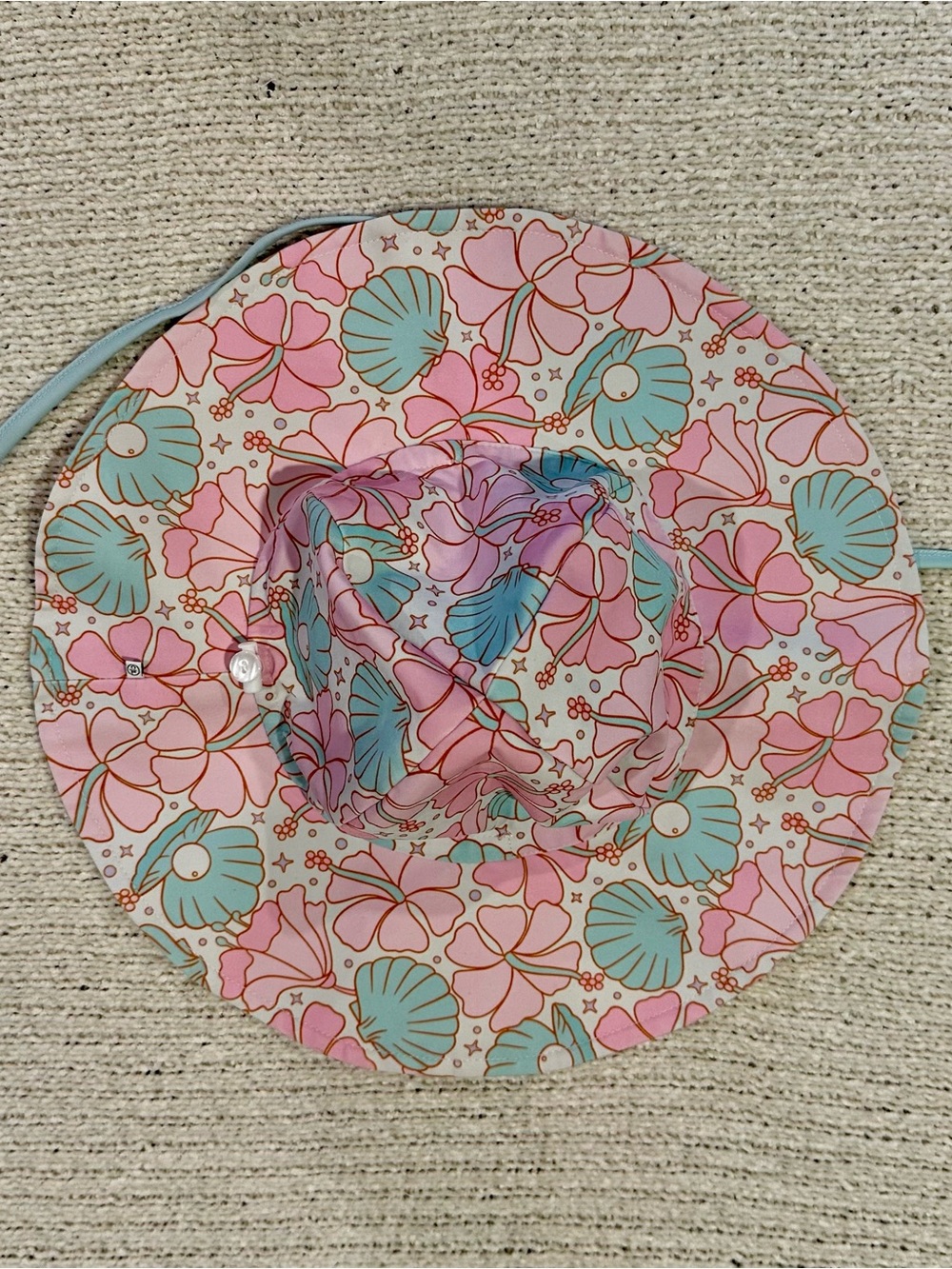 Caden Lane UPF 50 Printed Sun Hat- Ocean Pearl